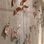 Fish Wall on cast concrete