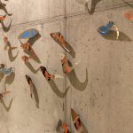 Fish Wall on cast concrete