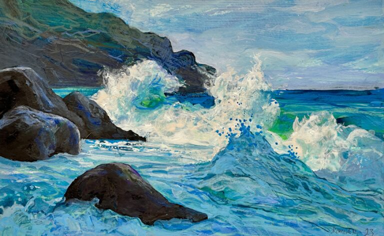 Study for waves and Rocks